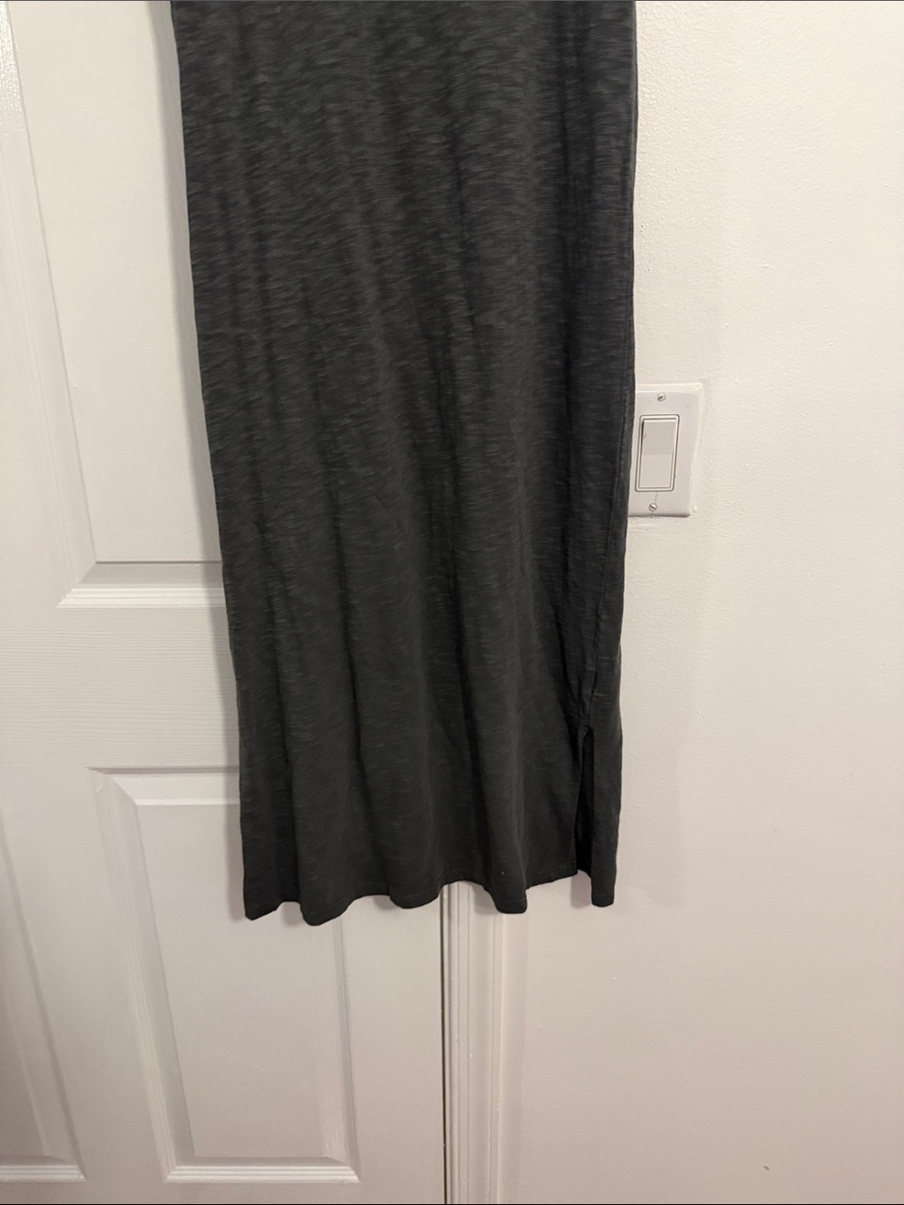 Universal Thread Charcoal Black Ruffle Sleeve Maxi Dress - Picture 2 of 5